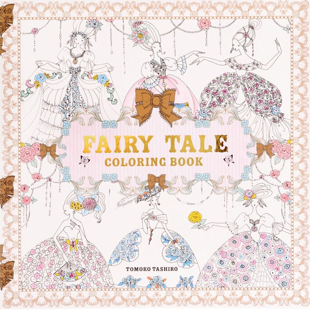 NEW Illustrated Fairy Tale Coloring Book Art Drawing Sketchbook